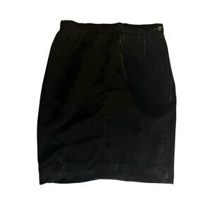 Vintage Ungaro Parallèle Paris 90’s Black Velvet Skirt Made in Italy Size 6
